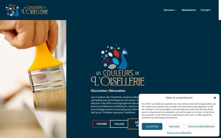 Screenshot of lescouleursdeloisellerie.fr