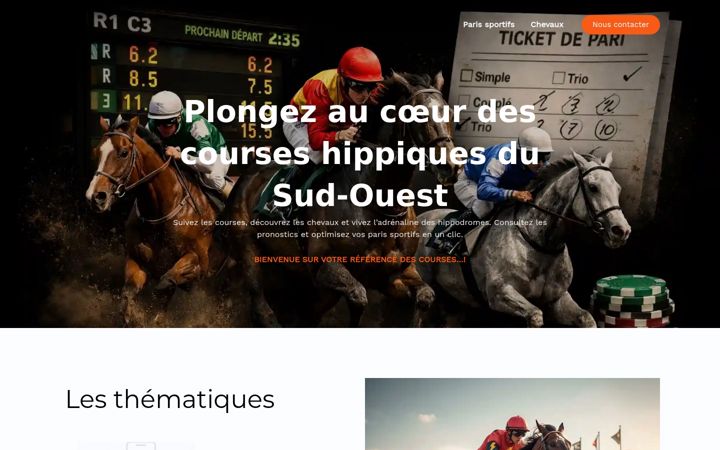 Screenshot of lescourseshippiquesregionalessudouest.com