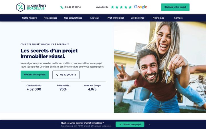 Screenshot of lescourtiersbordelais.com