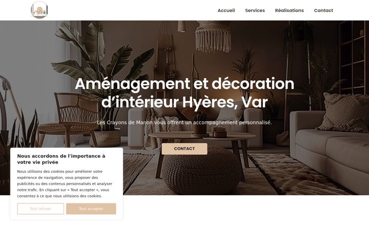 Screenshot of lescrayonsdemanon.fr
