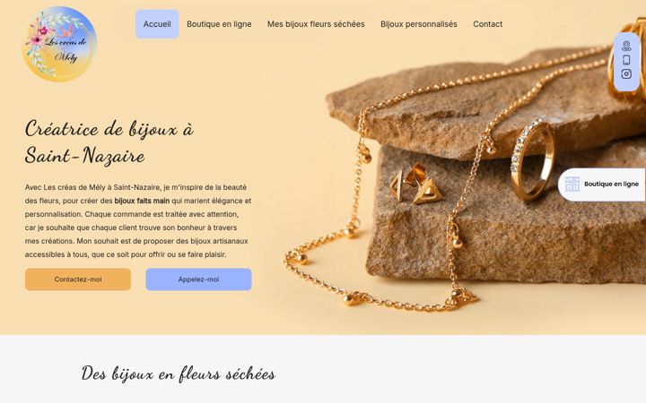 Screenshot of lescreasdemely.fr