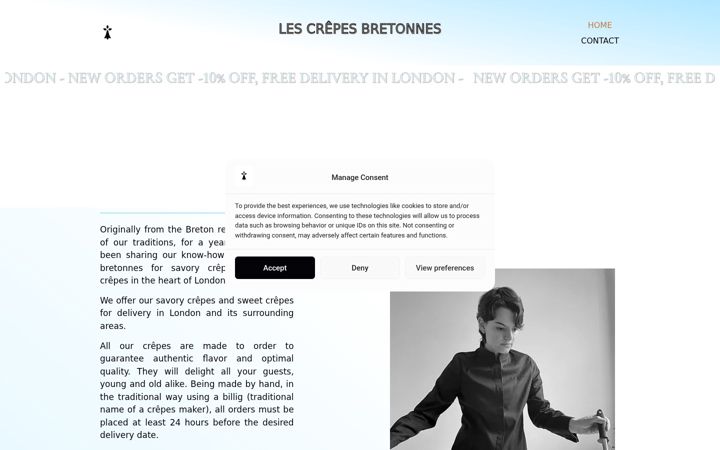 Screenshot of lescrepesbretonnes.co.uk