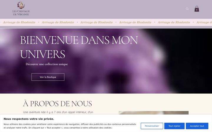 Screenshot of lescristauxdevirginie.com