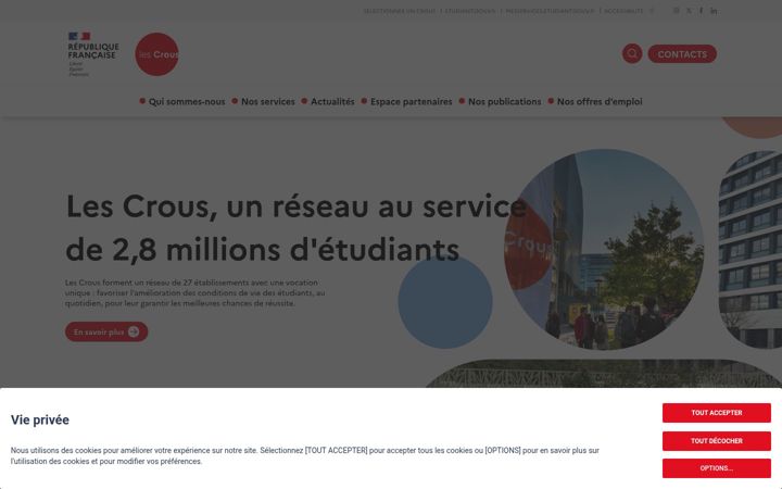 Zrzut ekranu lescrous.fr