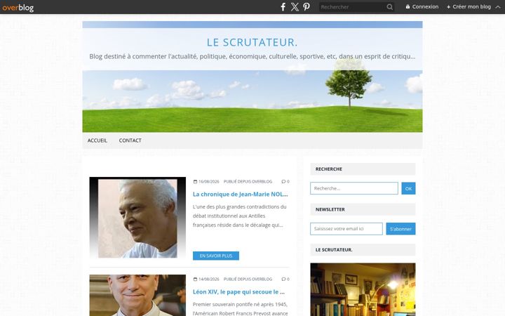 Screenshot of lescrutateur.com