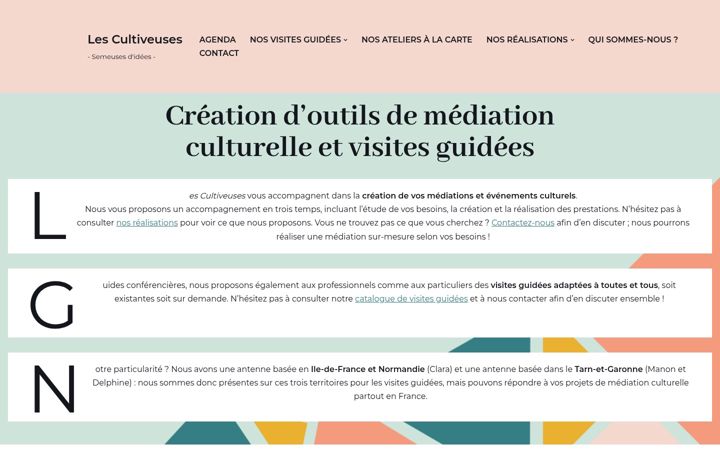 Screenshot of lescultiveuses.fr
