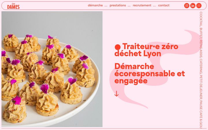 Screenshot of lesdamestraiteur.fr