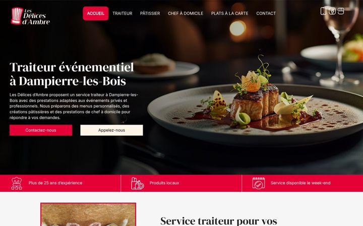 Screenshot of lesdelicesdambre.com