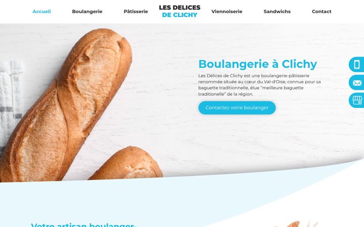 Screenshot of lesdelicesdeclichy.fr