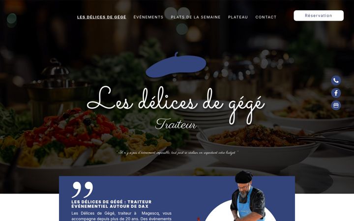 Screenshot of lesdelicesdegege.fr