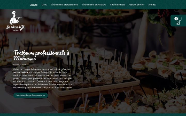 Screenshot of lesdelicesdejm.fr