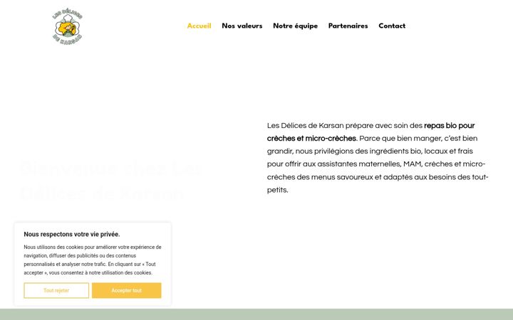 Screenshot of lesdelicesdekarsan.fr