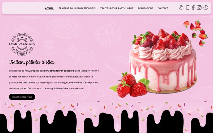 Screenshot of lesdelicesdekelly-patisserie.fr