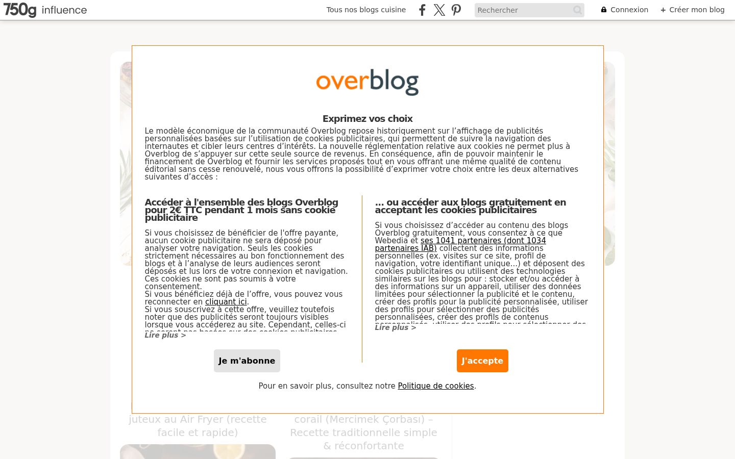Screenshot des Einwilligungsbanners vor jeglicher Interaktion