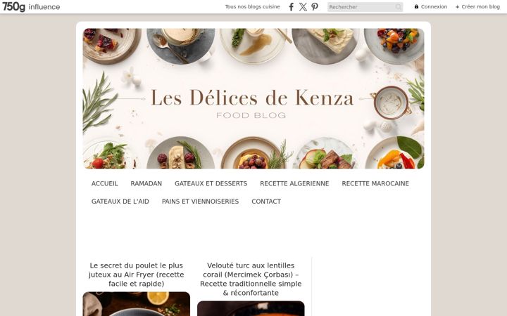 Screenshot of lesdelicesdekenza.com