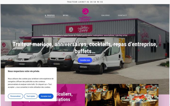 Screenshot of lesdelicesdeloire.com