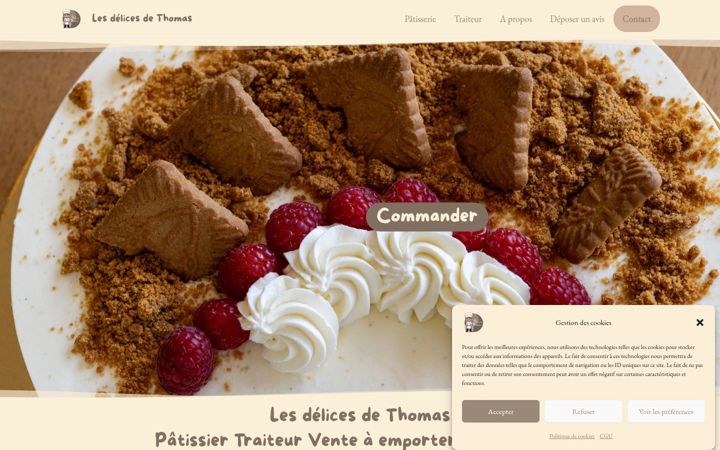 Screenshot of lesdelicesdethomas.fr