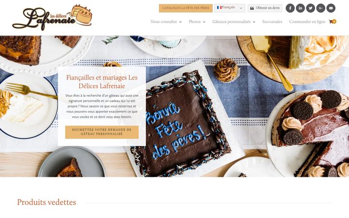 Screenshot of lesdeliceslafrenaie.com