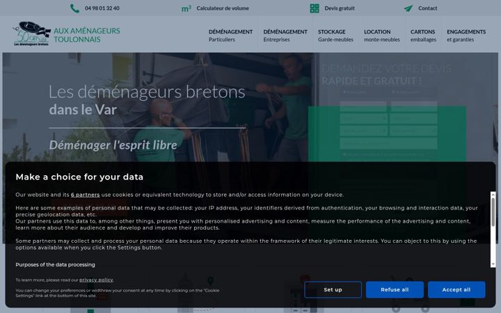 Screenshot of lesdemenageursbretons-lagarde.fr