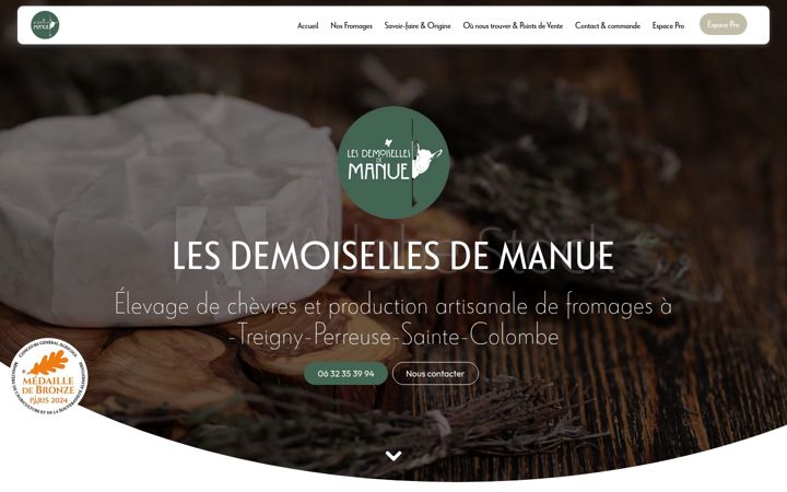 Screenshot of lesdemoisellesdemanue.fr