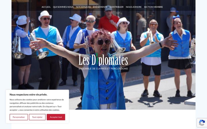 Screenshot of lesdiplomates.org