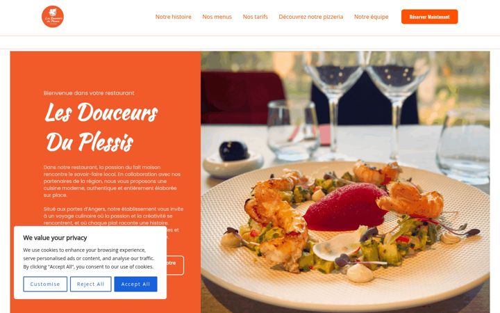 Screenshot of lesdouceursduplessis.fr