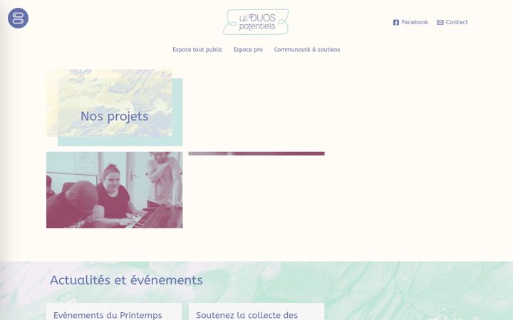 Screenshot of lesduospotentiels.fr