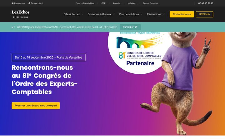 Screenshot of lesechos-publishing.fr