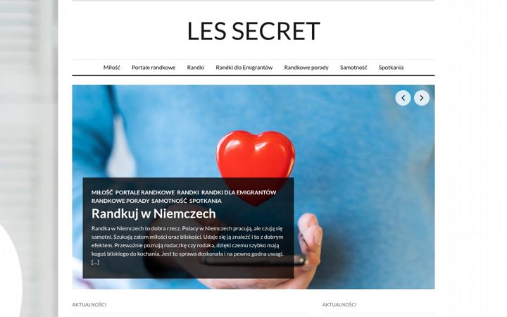 Screenshot of lesecret.pl