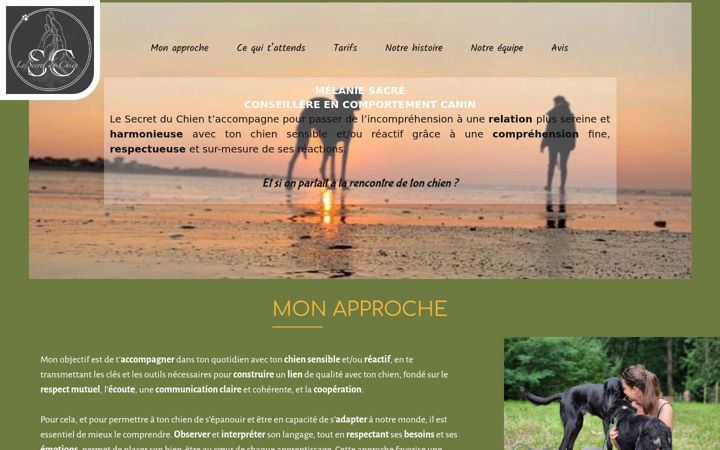 Screenshot of lesecretduchien.com
