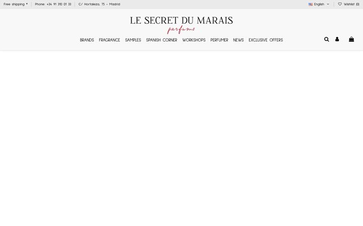 Screenshot of lesecretdumarais.com