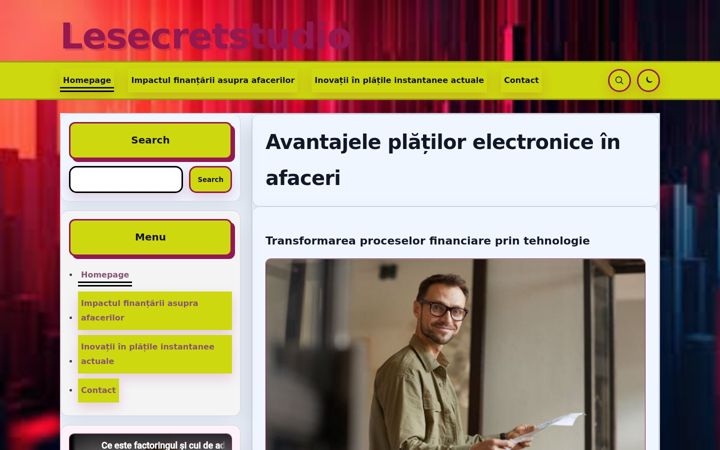 Screenshot of lesecretstudio.fr