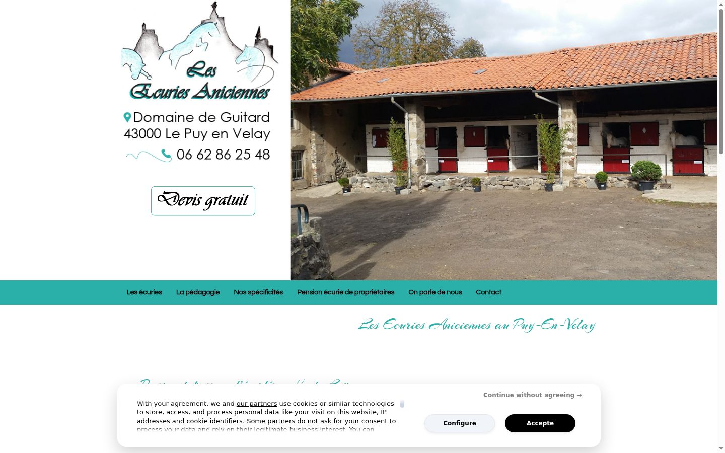 Screenshot tal-banner tal-kunsens muri qabel kwalunkwe interazzjoni