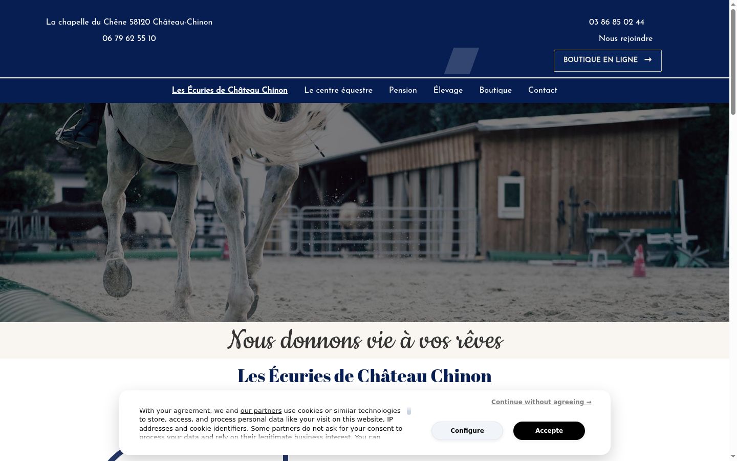 Screenshot tal-banner tal-kunsens muri qabel kwalunkwe interazzjoni
