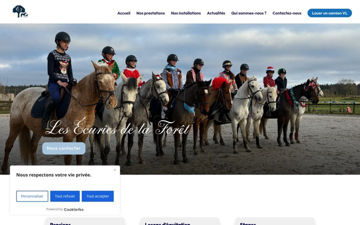 Screenshot of lesecuriesdelaforet-bertrandpoisson.fr