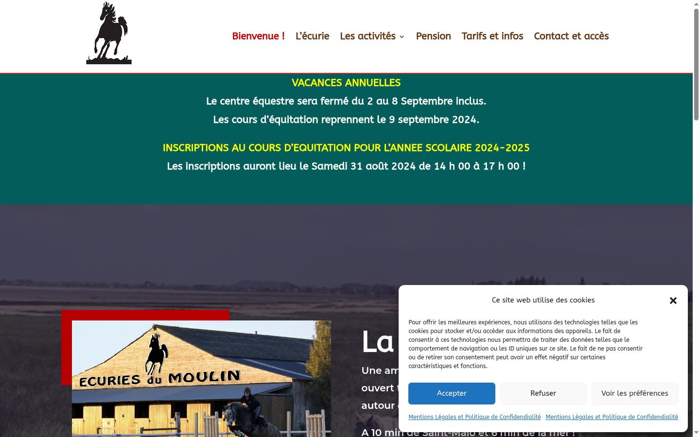Screenshot tal-banner tal-kunsens muri qabel kwalunkwe interazzjoni