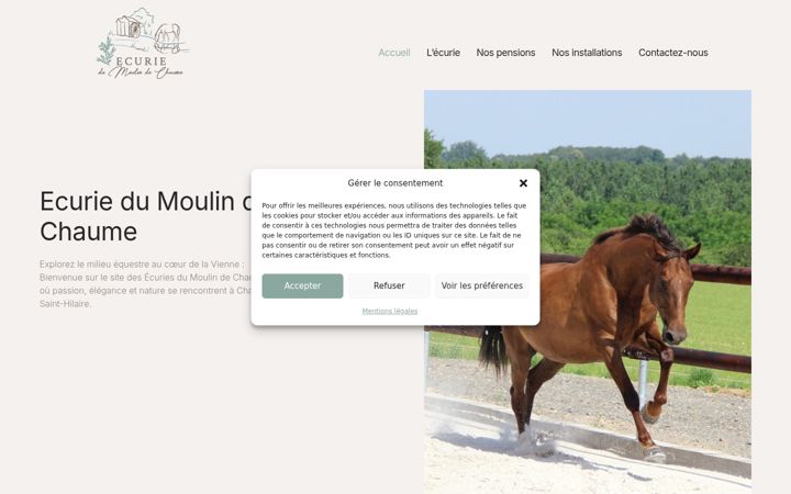 Screenshot of lesecuriesdumoulindechaume.com