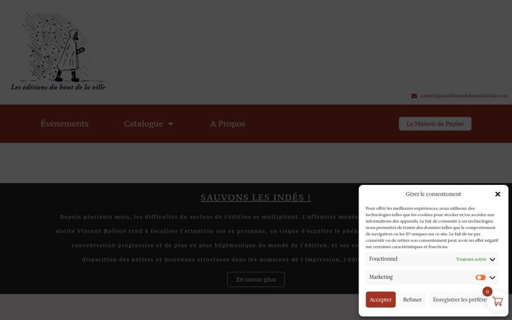Screenshot of leseditionsduboutdelaville.com