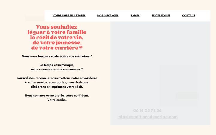 Screenshot of leseditionsduscribe.com