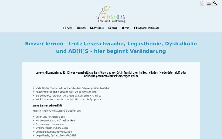 Screenshot of lesehund.at
