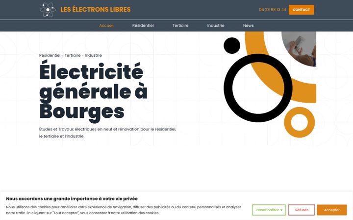 Screenshot of leselectronslibres.fr