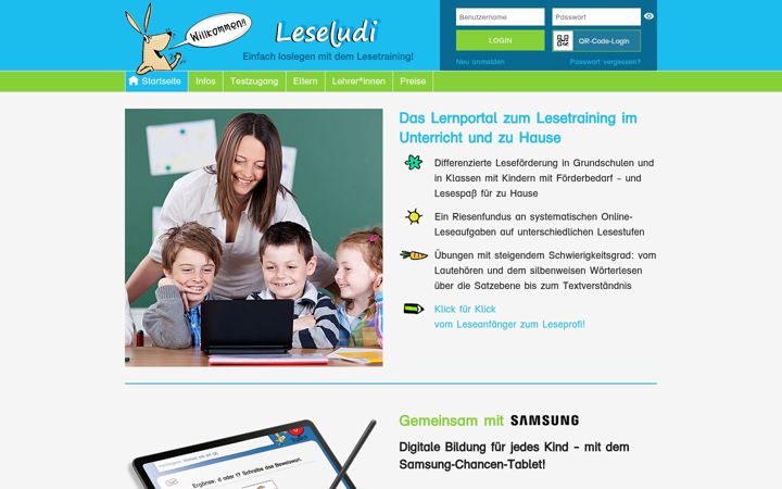 Screenshot of leseludi.de
