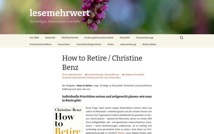 Screenshot of lesemehrwert.de