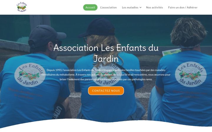 Screenshot of lesenfantsdujardin.fr