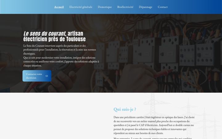 Screenshot of lesensducourant.fr