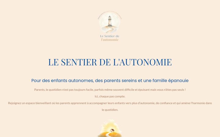 Screenshot of lesentierdelautonomie.com