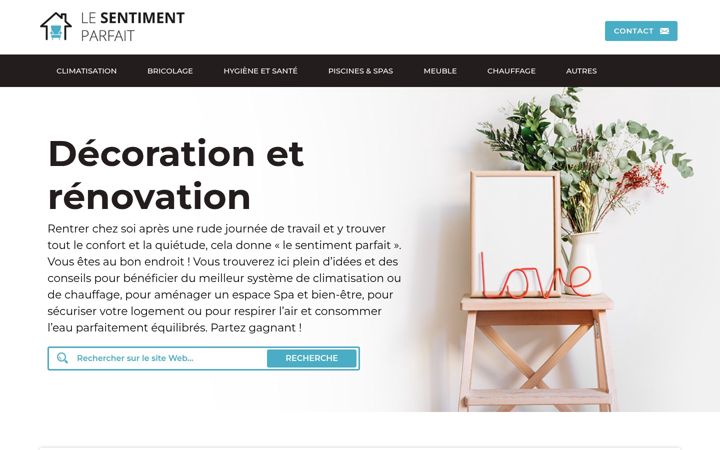 Screenshot of lesentimentparfait.fr