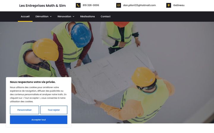 Screenshot of lesentreprisemathetsim.com