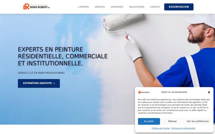 Screenshot of lesentreprisesdenisrobert.com