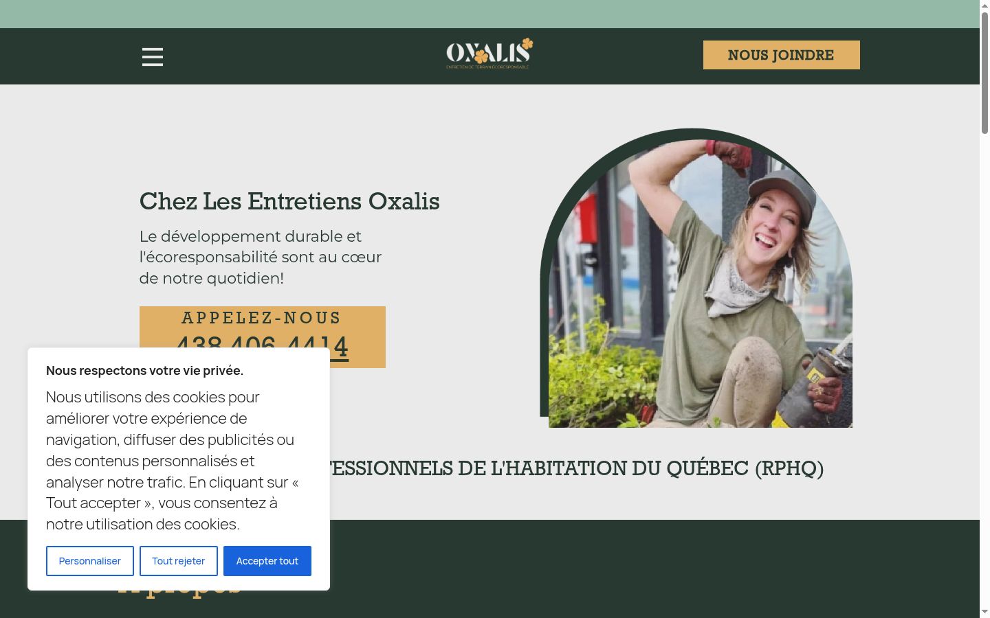 Screenshot tal-banner tal-kunsens muri qabel kwalunkwe interazzjoni
